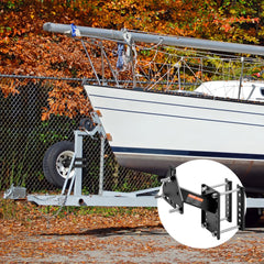 VEVOR Spare Tire Carrier, Trailer Spare Tire Mount, 160 lbs Capacity, Utility Trailer Accessories Fits Most 4 & 5 & 6 &