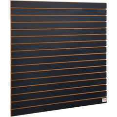 VEVOR Slatwall Panels, 4 ft x 2 ft Black Garage Wall Panels 24"H x 48"L (Set of 2 Panels), Heavy Duty Garage Wall