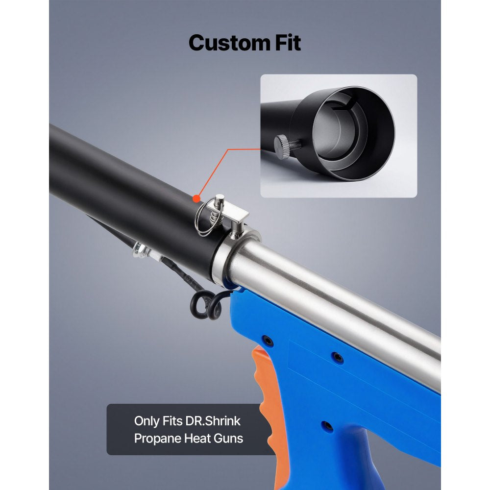 VEVOR 3FT Extension Pole for Heat Gun, Only Compatible with DR.Shrink Propane Heat Guns, Extended Reach Rod for Fast