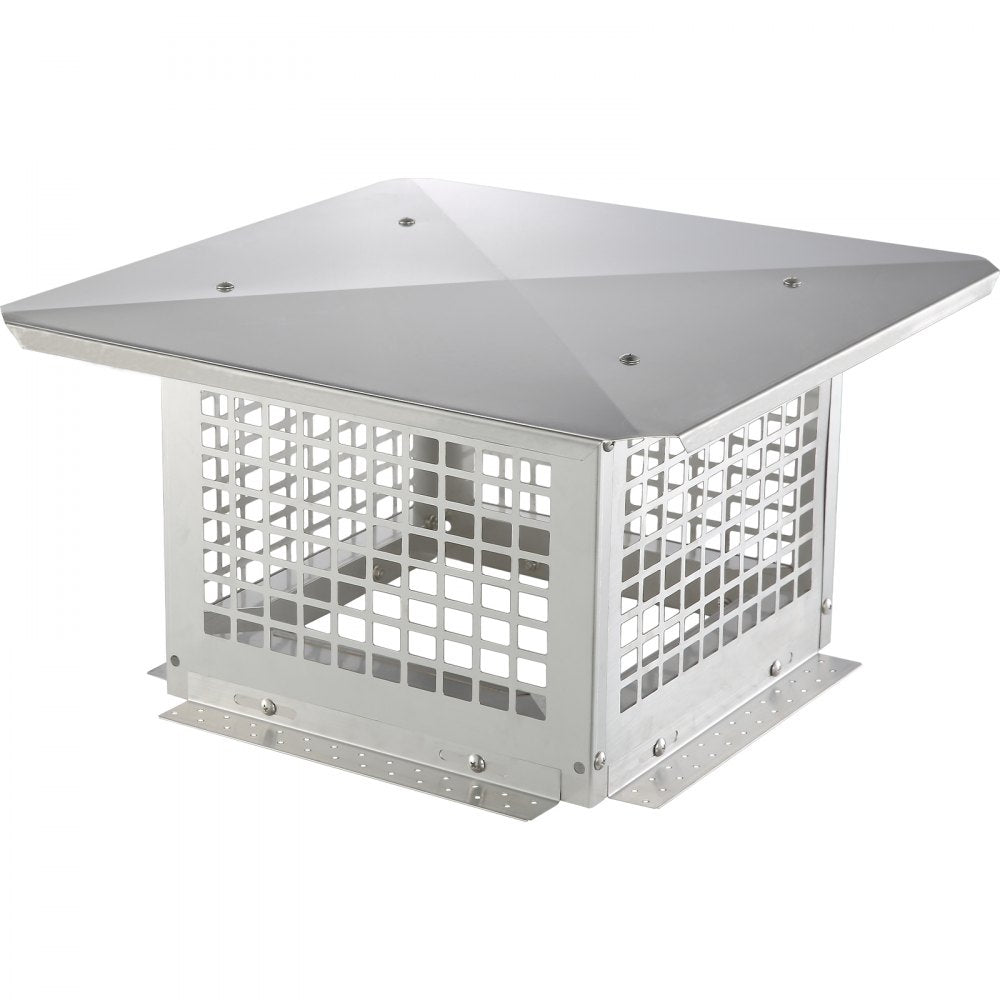 VEVOR Chimney Cap, 12 x 12 inch, 304 Stainless Steel Fireplace Chimney Cover, Not Easily Toppled & Practical