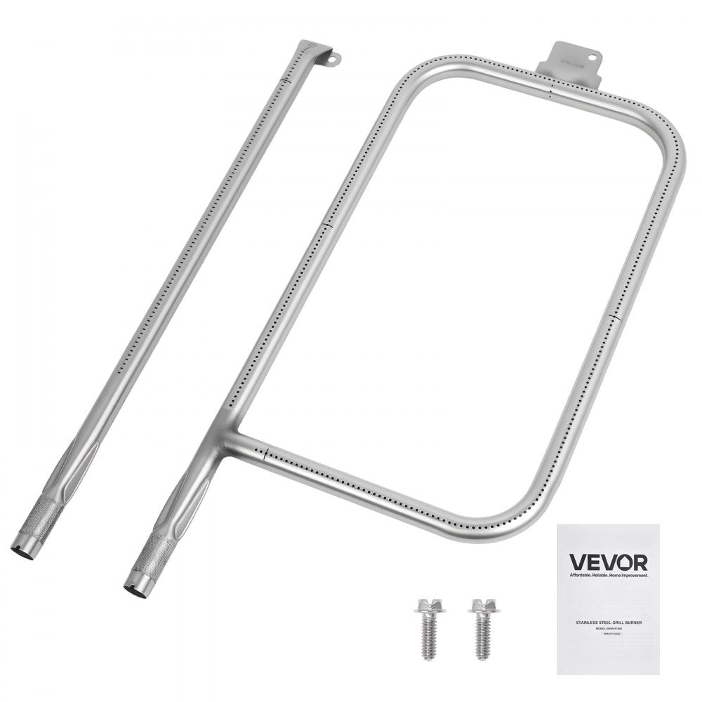 VEVOR Grill Burner Tube for Weber Q3200, Q300 (2013 & earlier), Q320, Q3000 (2014 & newer), 23.75 inch 304 Stainless