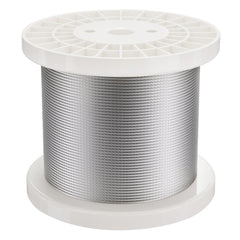 VEVOR Wire Rope Kit, 1/8" 600 ft 316 Stainless Steel Cable with Cutter and Gloves, 1600 lbs Breaking Strength, 7x7
