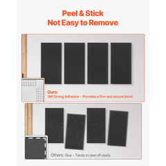 VEVOR 4 PCS Acoustic Panels, 2 inch Thick 23.6 x 11.8 inch Fiberglass Sound Absorbing Panels, Self-adhesive Soundproof