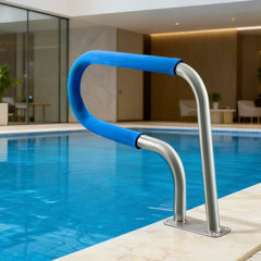 VEVOR Pool Rail, 31 x 22 inch Pool Handrail, 220 lbs Load Capacity Heavy Duty 304 Stainless Steel Swimming Handrail