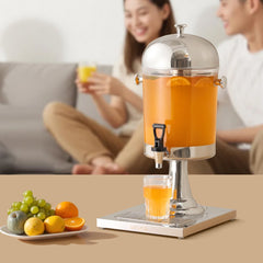 VEVOR Beverage Dispenser, 2.1 Gallon Drink Dispenser for Parties, Stainless Steel + Plastic Juice Dispensers with