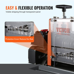 VEVOR Electric Cable Stripping Tool, 0.06''-0.98'' Motorized Wire Stripper, 60W, Features Clear Depth Gauge, Includes 6