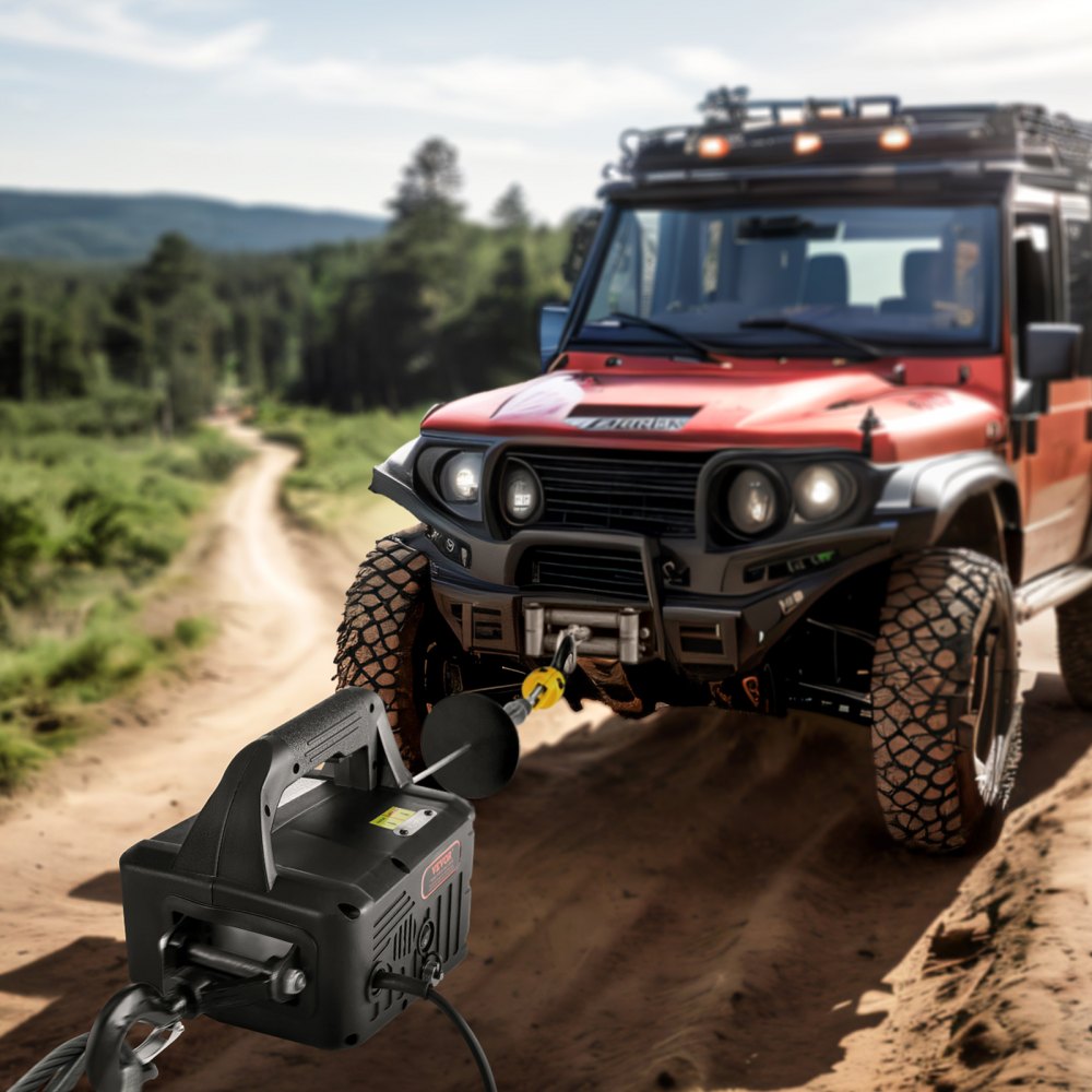 VEVOR 3-in-1 Electric Hoist Winch, 1100lbs 1500W Portable Power Winch Crane, 110V/120V 22.9 ft Lifting Height, 13
