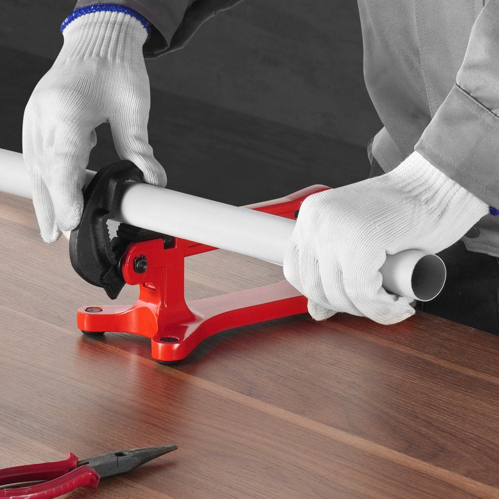 VEVOR Portable Pipe Vise, Lightweight Aluminum Pipe Vise with 1/8" to 1-1/2" Clamping Capacity, Ideal for Onsite