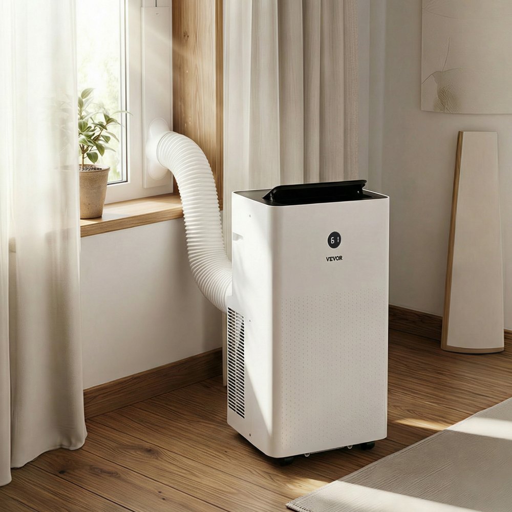 VEVOR Portable Air Conditioner, 12000 BTU ASHRAE (8150 BTU SACC) 4-in-1 Standing Cooling Ac Unit, LED Touch Panel &