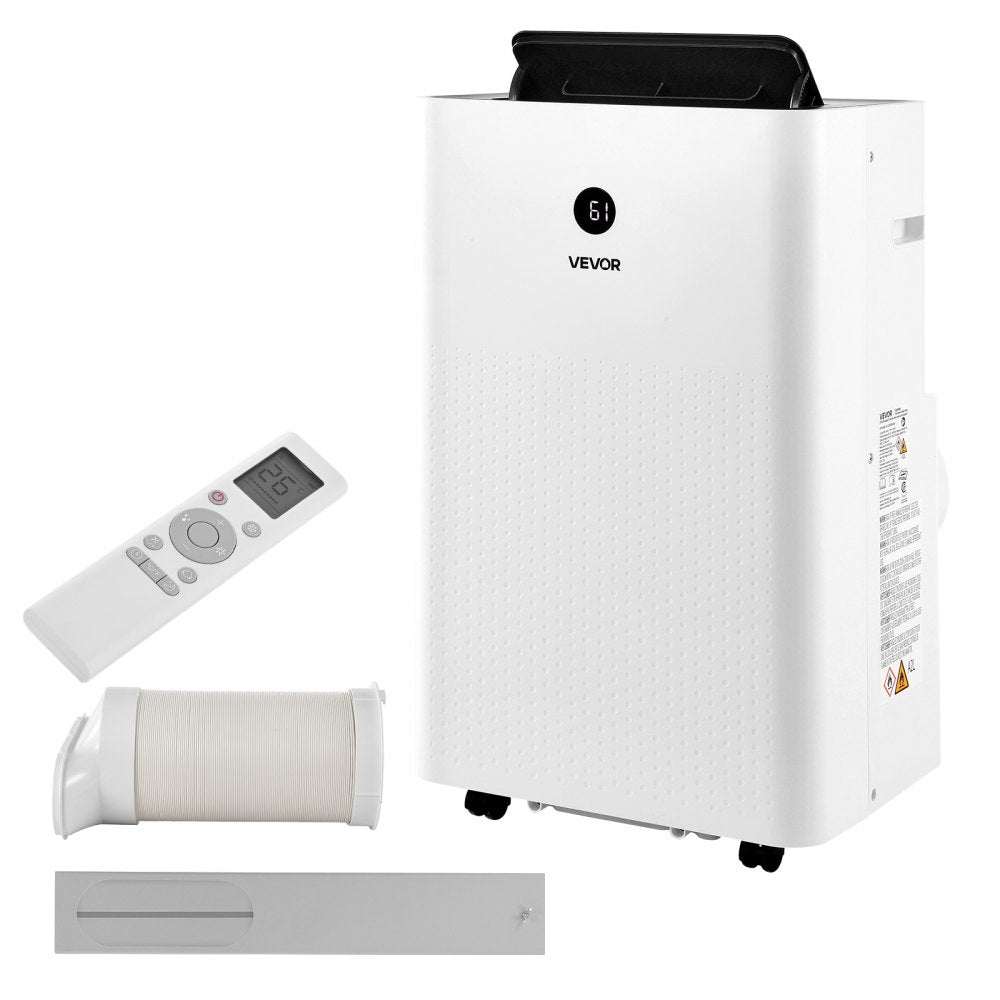 VEVOR Portable Air Conditioner, 12000 BTU ASHRAE (8150 BTU SACC) 4-in-1 Standing Cooling Ac Unit, LED Touch Panel &