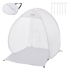 VEVOR Spray Paint Shelter, 40 x 35 x 40 in Pop-Up Portable Spray Paint Tent with Built-In Floor, Exhaust Window and