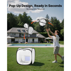 VEVOR Portable Paint Booth Tent, 15.94 x 15.94 x 16.9 inch Pop-Up Portable Spray Paint Tent with Mesh Door, Spray