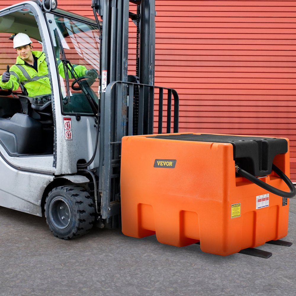 VEVOR Portable Diesel Tank, 48 Gallon, 10.6GPM Flow Rate, Diesel Fuel Tank with 12V Electric Transfer Pump, 13.1 ft