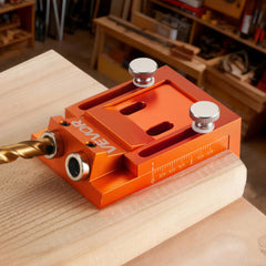 VEVOR Pocket Hole Jig Kit, 0.47 to 1.89 in Adjustable, Jig Pocket Hole System with Step Drill, Hex Wrench, Drill Stop