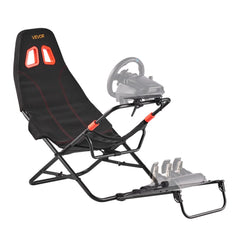 VEVOR Portable Racing Wheel Stand, Foldable & Adjustable Steering Sim Wheel Stand, 18.5 in Seat Inner Width, Compatible