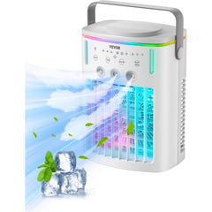 VEVOR Portable Air Conditioner, 4-in-1 Evaporative Air Cooler with Remote Control, 3-Speed Mini Air Conditioner with