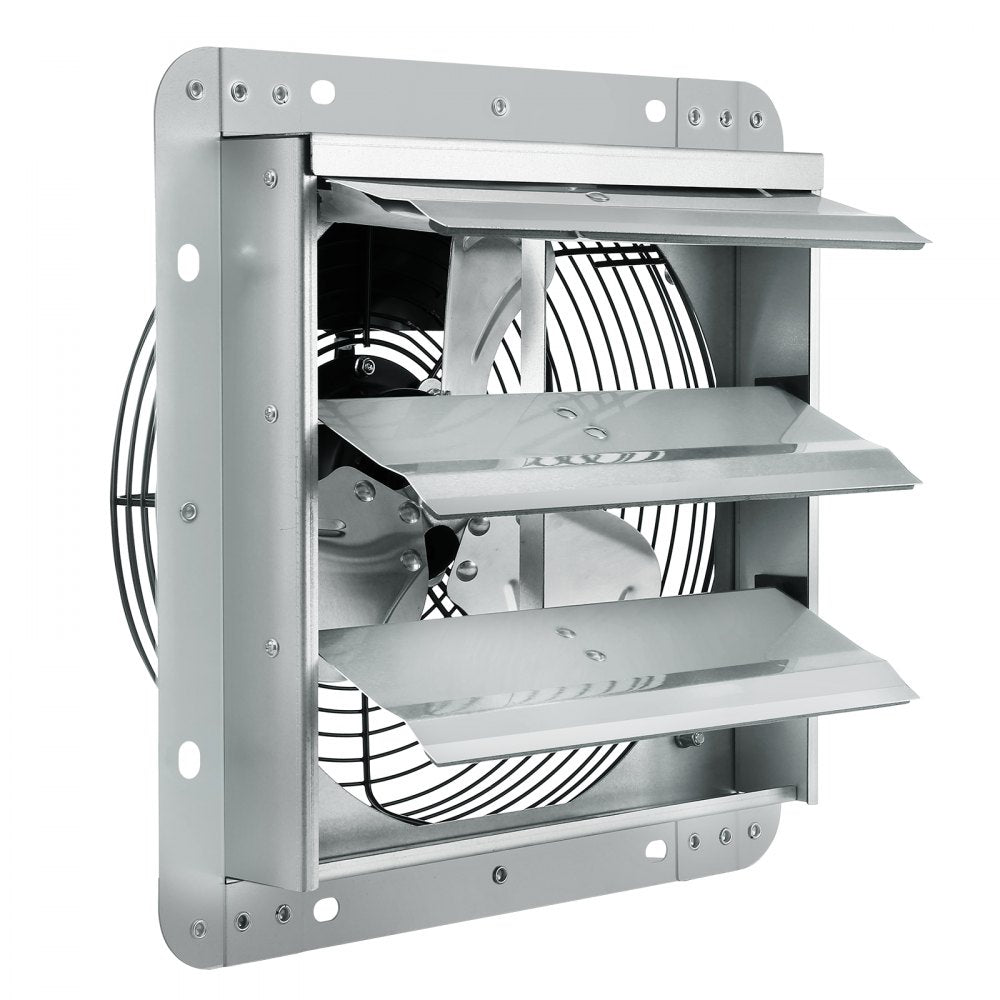 VEVOR 10'' Shutter Exhaust Fan, High-speed 820 CFM, Aluminum Wall Mount Attic Fan with AC-motor, Ventilation and