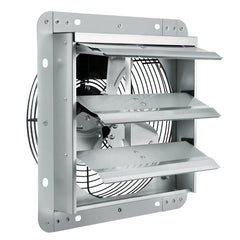 VEVOR 10'' Shutter Exhaust Fan, High-speed 820 CFM, Aluminum Wall Mount Attic Fan with AC-motor, Ventilation and