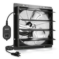 VEVOR 20 in Shutter Exhaust Fan Wall-Mount Automatic Louvers Variable Speed, Sturdy Steel Housing, Low Noise, AC Motor