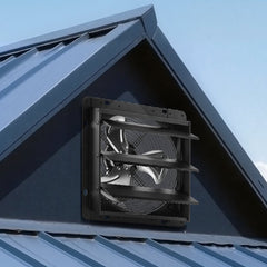 VEVOR 12 in Shutter Exhaust Fan Wall-Mount Automatic Louvers Variable Speed, Sturdy Steel Housing, Low Noise, AC Motor