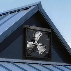 VEVOR 14 in Shutter Exhaust Fan Wall-Mount Automatic Louvers Variable Speed, Sturdy Steel Housing, Low Noise, AC Motor