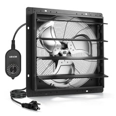 VEVOR 18 in Shutter Exhaust Fan Wall-Mount Automatic Louvers Variable Speed, Sturdy Steel Housing, Low Noise, AC Motor