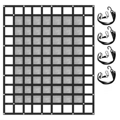 VEVOR Cargo Net with Mesh, 8' x 6.7' Cargo Net for Pickup Truck Bed, Heavy Duty Cargo Nets with Cam Buckles & S-Hooks &