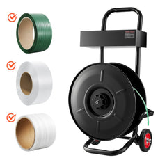 VEVOR Banding Strapping Cart, Fit for PET / PP / Polyester Strapping Coils with 8 inches Core Size, Heavy Duty