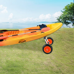VEVOR Heavy Duty Kayak Cart, 280lbs Load Capacity, Detachable Canoe Trolley Cart with 10'' Solid Tires, Adjustable