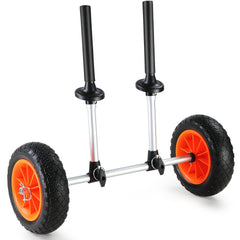 VEVOR Heavy Duty Kayak Cart, 280lbs Load Capacity, Detachable Canoe Trolley Cart with 10'' Solid Tires, Adjustable