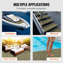 VEVOR Boat Flooring, EVA Foam Boat Decking 94.5" x 23.6", Non-Slip Self-Adhesive Flooring, 31.1sq.ft 2 Rolls of Marine