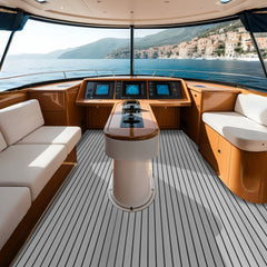 VEVOR Boat Flooring, EVA Foam Boat Decking 94.5" x 45.7", Non-Slip Self-Adhesive Flooring, 29.9 sq.ft Marine Carpet for