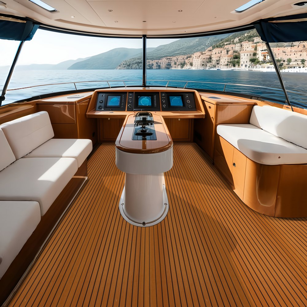 VEVOR Boat Flooring, EVA Foam Boat Decking 94.5" x 46", Non-Slip Self-Adhesive Flooring, 29.9 sq.ft Marine Carpet for