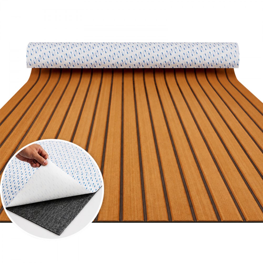 VEVOR Boat Flooring, EVA Foam Boat Decking 94.5" x 46", Non-Slip Self-Adhesive Flooring, 29.9 sq.ft Marine Carpet for