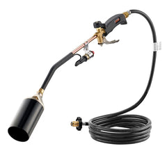 VEVOR Propane Torch Weed Burner, High Output 1,800,000 BTU with 10 ft Hose, Heavy Duty Blow Torch with Adjustable Flame