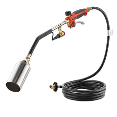 VEVOR Propane Torch Weed Burner, High Output 1,800,000 BTU with 10 ft Hose, Heavy Duty Blow Torch with Adjustable Flame