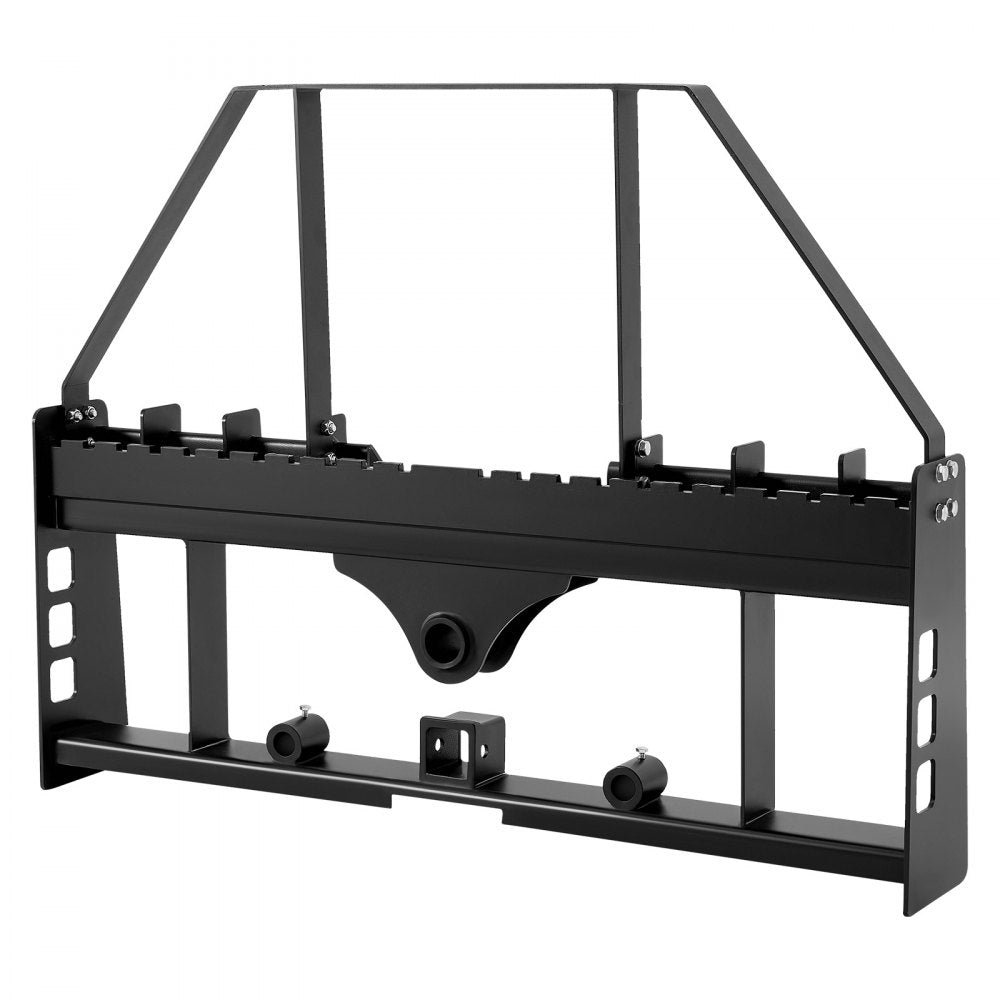 VEVOR Skid Steer Pallet Fork Frame, 4000 lbs Rated Capacity, 45-inch Pallet Fork Frame Attachments with 2-inch Hitch