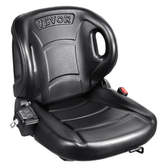 VEVOR Universal Forklift Seat,Tractor Seat with Adjustable Angle Back, Micro Switch and Seatbelt,Wrap-around Forklift