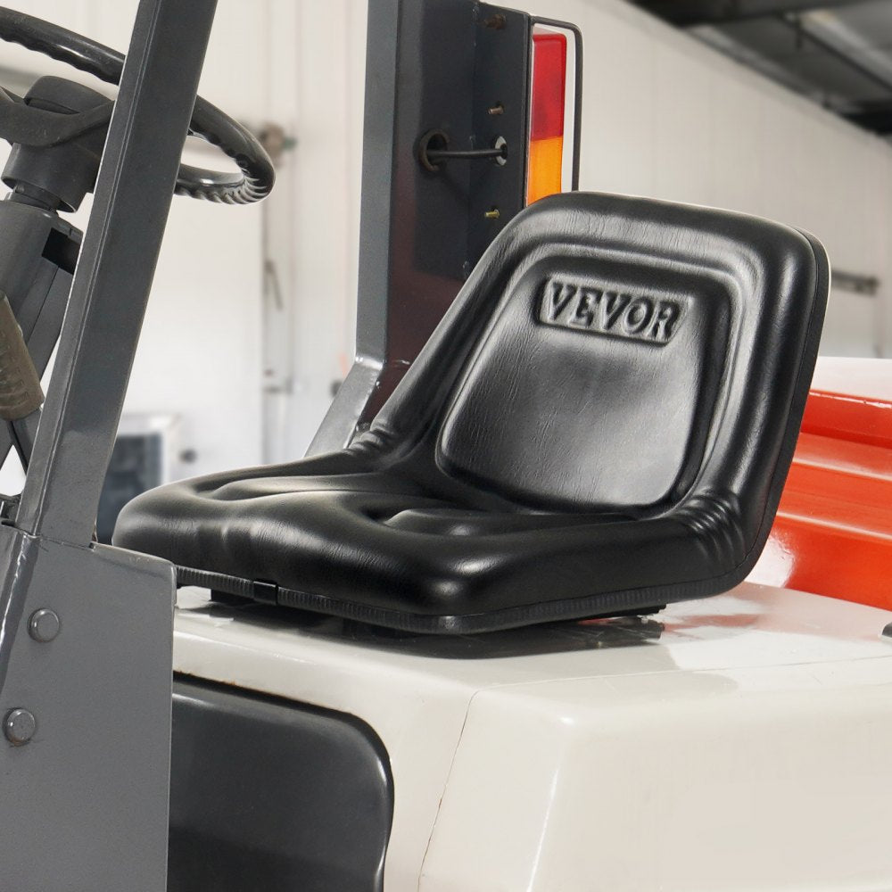 VEVOR Universal Tracor Seat, Lawn Mower Seat with Micro Switch and Drainage Holes, 6.3-13.4 inch Extended Slot Tractor