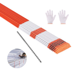 VEVOR Driveway Markers, 100Pcs 72 in Long 5/16 in Dia, Hi-Visibility Driveway Reflectors with 12 in Steel Drill Bits