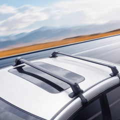 VEVOR Roof Rack Cross Bars, Aluminum Roof Rack Crossbars, Fit Roof without Side Rail, 155 lbs Load Capacity, Adjustable