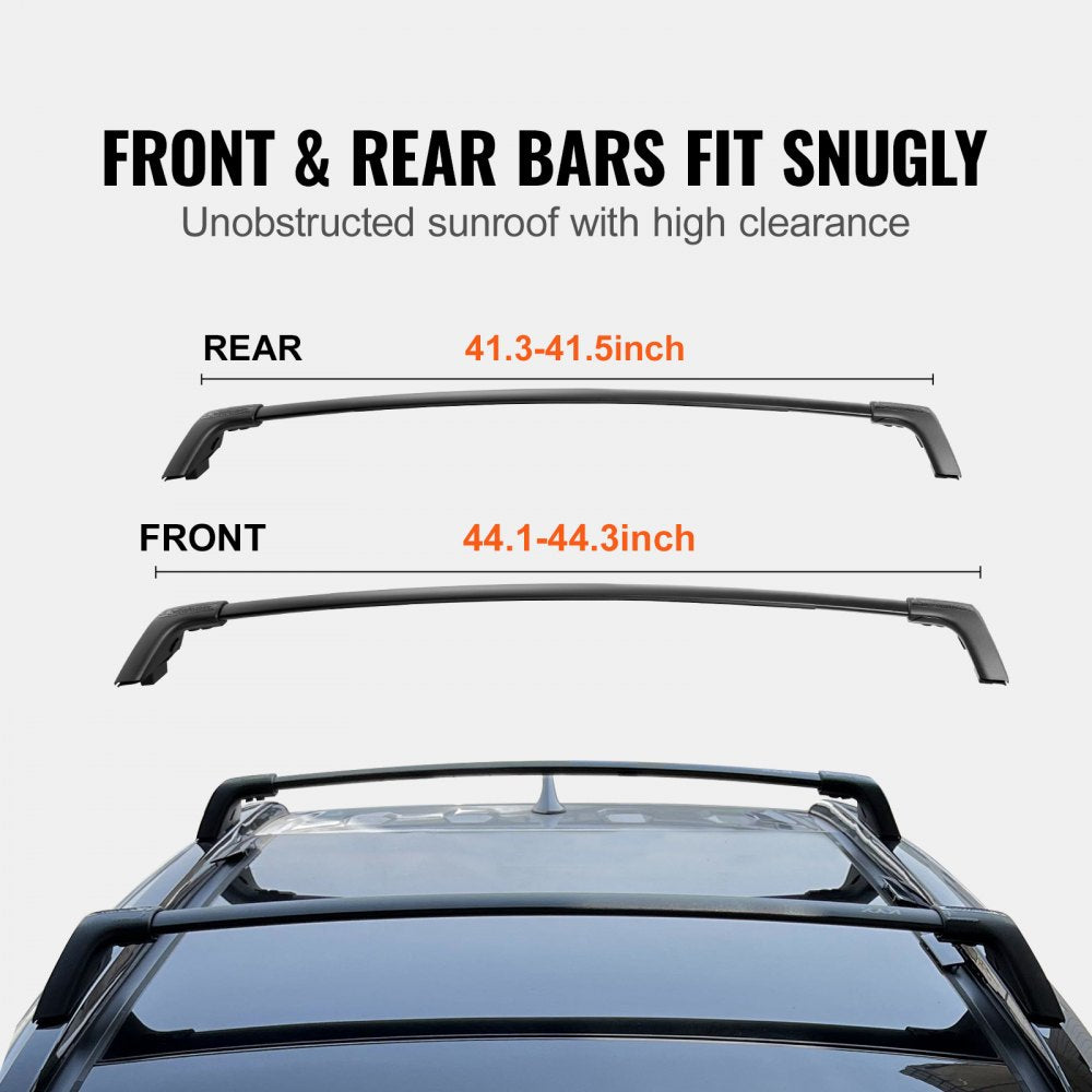 VEVOR Roof Rack Cross Bars, Compatible with Toyota RAV4 2020-2023, 160lbs Load Capacity, Aluminum Anti-Rust Crossbars