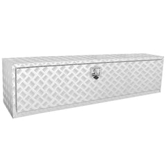 VEVOR Underbody Truck Box, 60"×17"×18" Pickup Storage Box, Heavy Duty Aluminum Diamond Plate Tool Box with Lock and