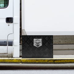 VEVOR Underbody Truck Box, 18" x 12" x 14" Pickup Storage Box, Heavy Duty Aluminum Diamond Plate Tool Box with Lock and