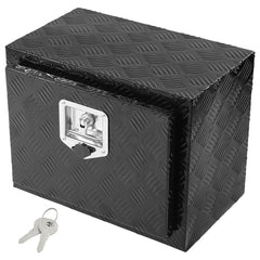 VEVOR Underbody Truck Box, 18" x 12" x 14" Pickup Storage Box, Heavy Duty Aluminum Diamond Plate Tool Box with Lock and
