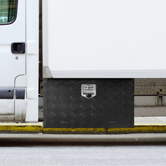 VEVOR Underbody Truck Box, 30" x 14" x 16" Pickup Storage Box, Heavy Duty Aluminum Diamond Plate Tool Box with Lock and