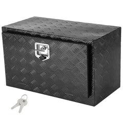 VEVOR Underbody Truck Box, 36" x 17" x 18" Pickup Storage Box, Heavy Duty Aluminum Diamond Plate Tool Box with Lock and