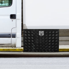 VEVOR Underbody Truck Box, 48" x 17" x 18" Pickup Storage Box, Heavy Duty Aluminum Diamond Plate Tool Box with Lock and