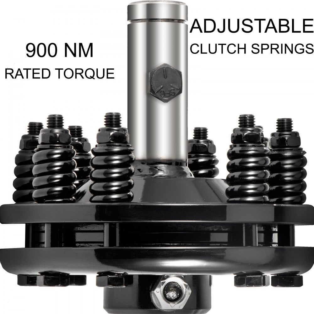 VEVOR Slip Clutch, 1 3/8" PTO Slip Clutch, Smooth Round Ends PTO Friction Clutch, Carburized Steel Tractor Slip Clutch