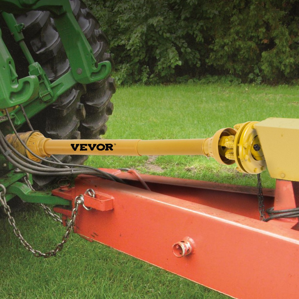 VEVOR PTO Shaft, 1-3/8" PTO Drive Shaft, 6 Spline Both Ends PTO Driveline Shaft, Series 4 Tractor PTO Shaft, 31.5"-41"